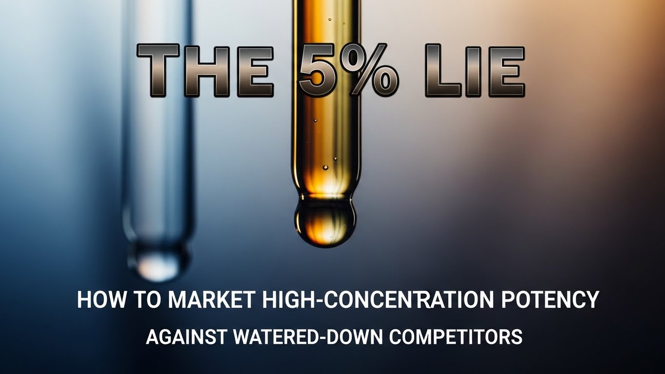 The 5% Lie How to Market High-Concentration Potency Against Watered-Down Competitors