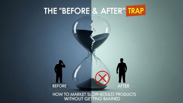 The 'Before & After' Trap How to Market Slow-Results Products Without Getting Banned