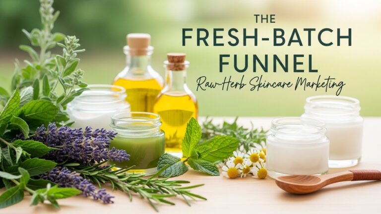 The Fresh-Batch Funnel: How to Market Raw, Whole-Herb Skincare to Ingredient-Savvy Shoppers