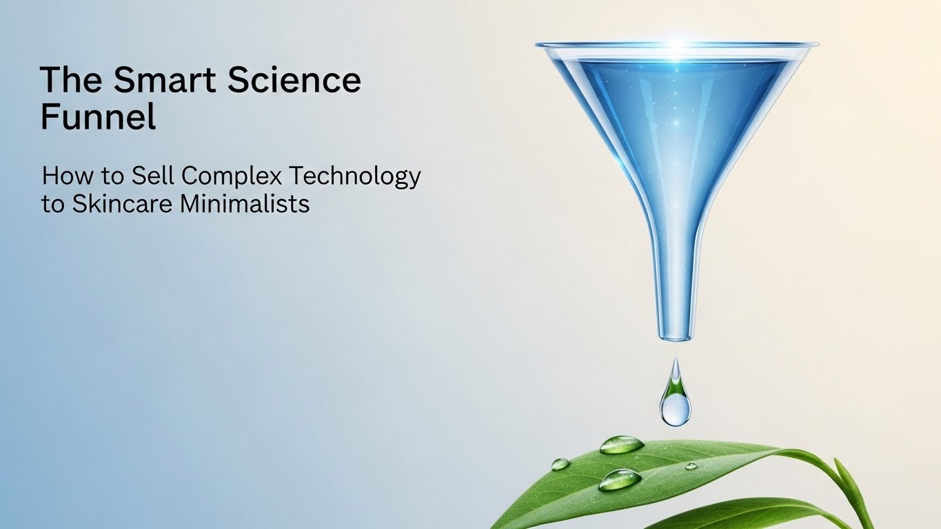 The Smart Science Funnel: How to Sell Complex Technology to Skincare Minimalists