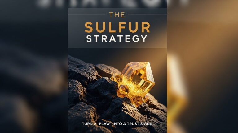 The Sulfur Strategy How to Turn a Product's 'Flaw' Into Its Biggest Trust Signal