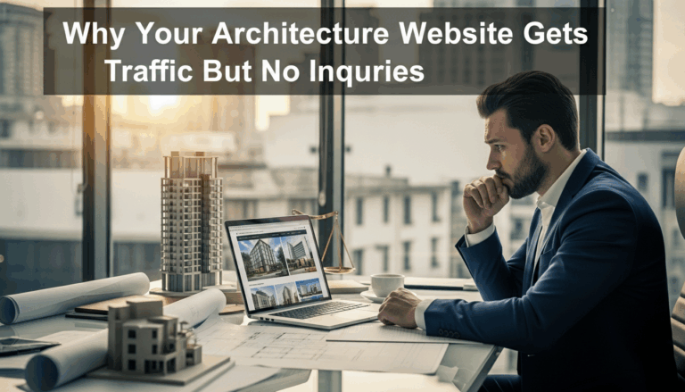 Why Your Architecture Website Gets Traffic But No Inquiries