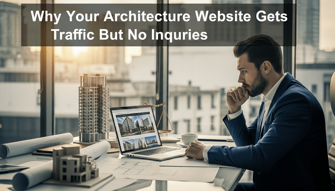 Why Your Architecture Website Gets Traffic But No Inquiries