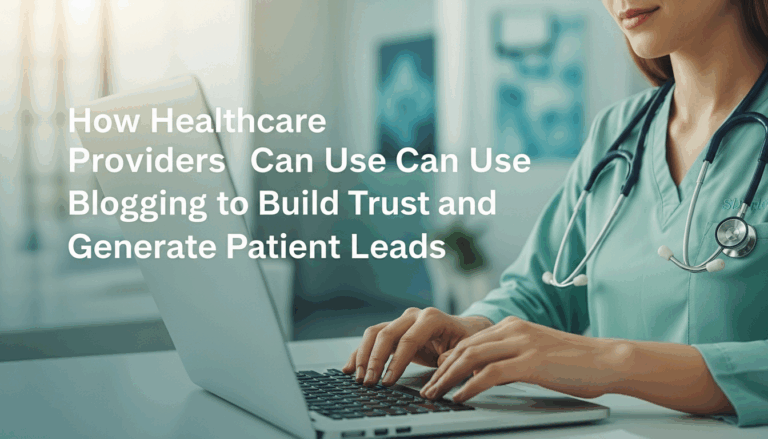 How Healthcare Providers Can Use Blogging to Build Trust and Generate Patient Leads