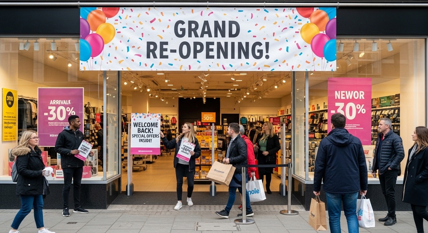 How to Plan a Grand Re-Opening Campaign That Brings Your Retail Customers Back