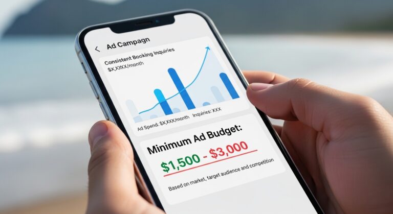 The Minimum Ad Budget a Tourism Business Needs to Generate Consistent Booking Inquiries