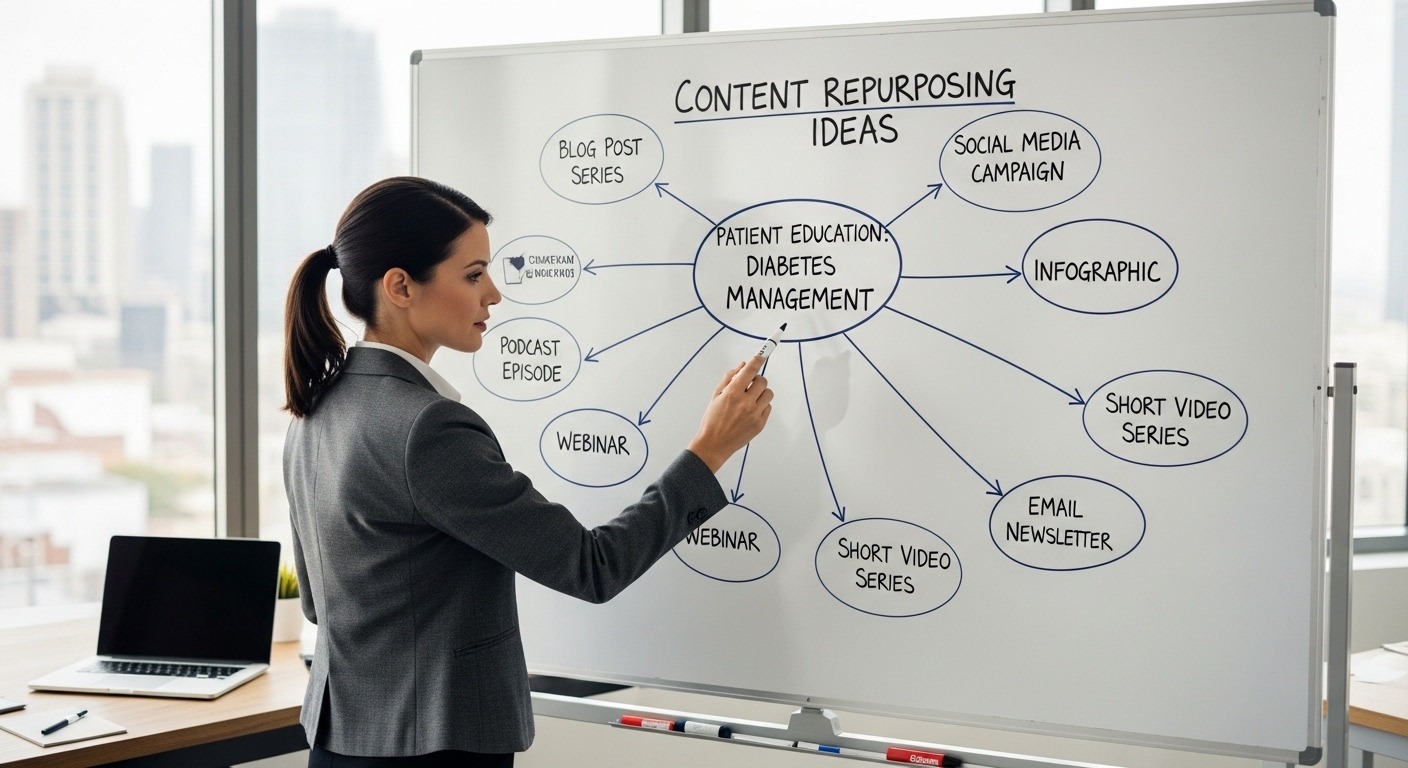How to Repurpose One Patient Education Topic of Healthcare Marketing Content