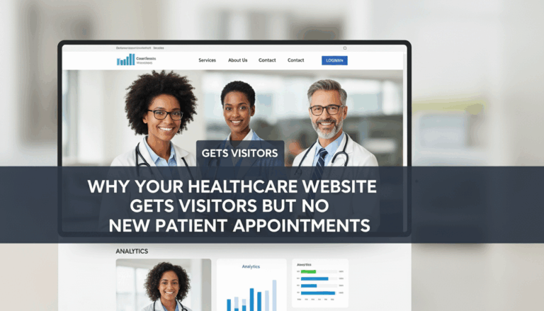 Why Your Healthcare Website Gets Visitors But No New Patient Appointments