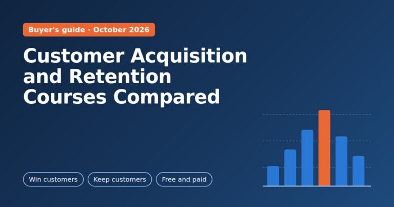 Customer acquisition and retention courses compared: win customers, keep customers, free and paid options